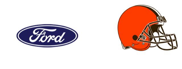 Sarchione Ford of Waynesburg Logo With Cleveland Brown's Logo